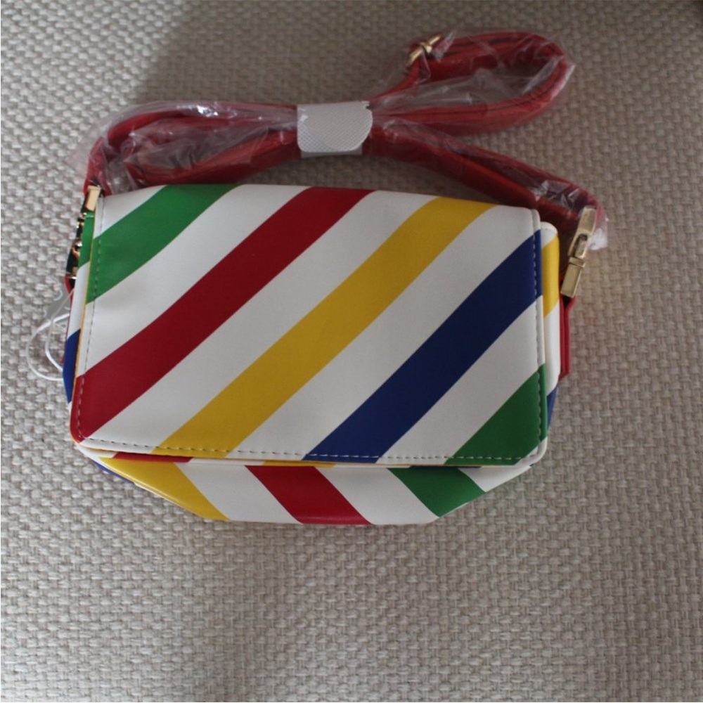 RARE NWT Hudson Bay Stripe Colour Me Courtney Bag Fanny Pack